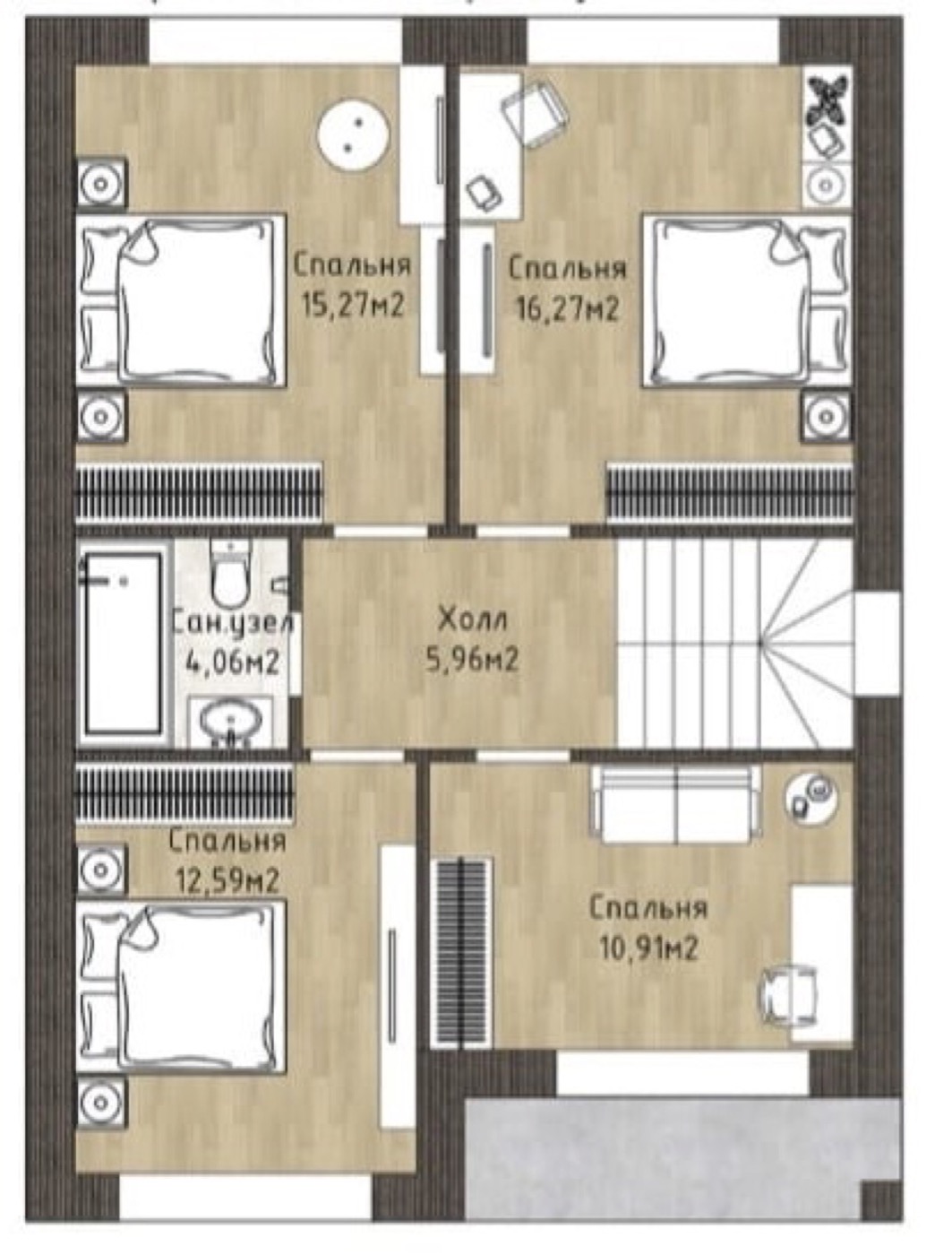Коттедж 190 м² на участке 12 сот. 4